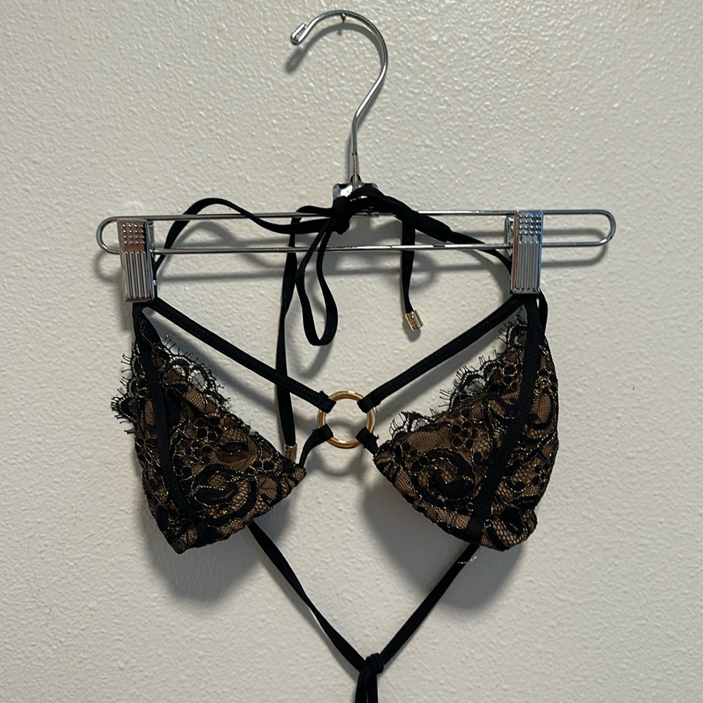 Beach Bunny Gunpowder and Lace Bikini size M